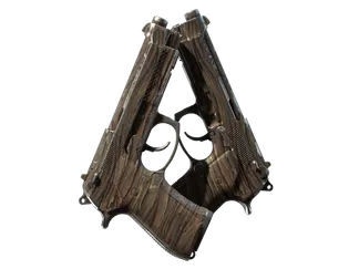 Souvenir Dual Berettas | Drift Wood (Field-Tested)