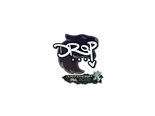 Sticker | drop (Glitter) | Antwerp 2022