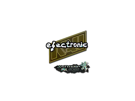 Sticker | electronic (Glitter) | Antwerp 2022