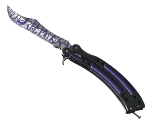 ★ StatTrak™ Butterfly Knife | Freehand (Well-Worn)